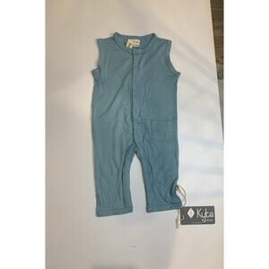 Kyte Baby Black Sleeveless Bamboo Romper Baby Size 3-6 Months